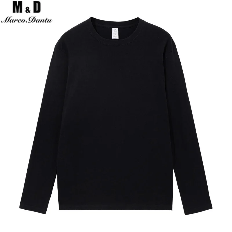 Женская футболка из 100% хлопка Однотонная с круглым вырезом классические топы