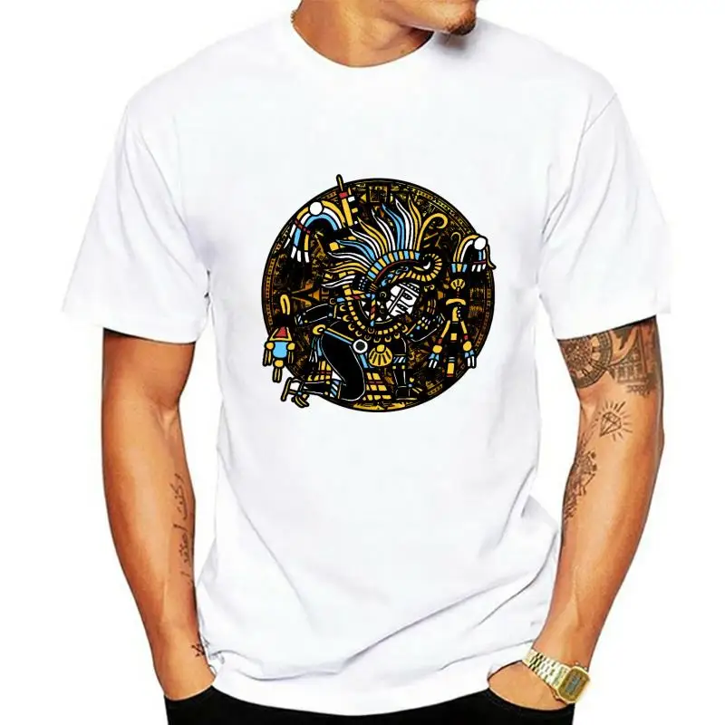 

Мужская футболка Tecciztecatl the Old лунный Бог Aztec футболка с календарем Женская футболка