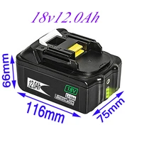 2022 18v 12 0ah 10 8ah 8 8ah rechargeablefor makita power tools battery with led li ion replacement lxt bl1860b bl1860 bl1850