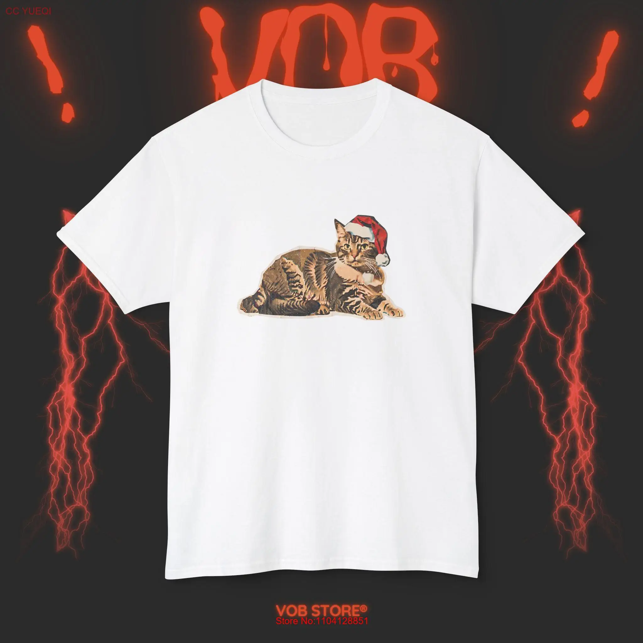 Специальная рождественская футболка CaT Merry Meowmas Catmas с длинными или короткими