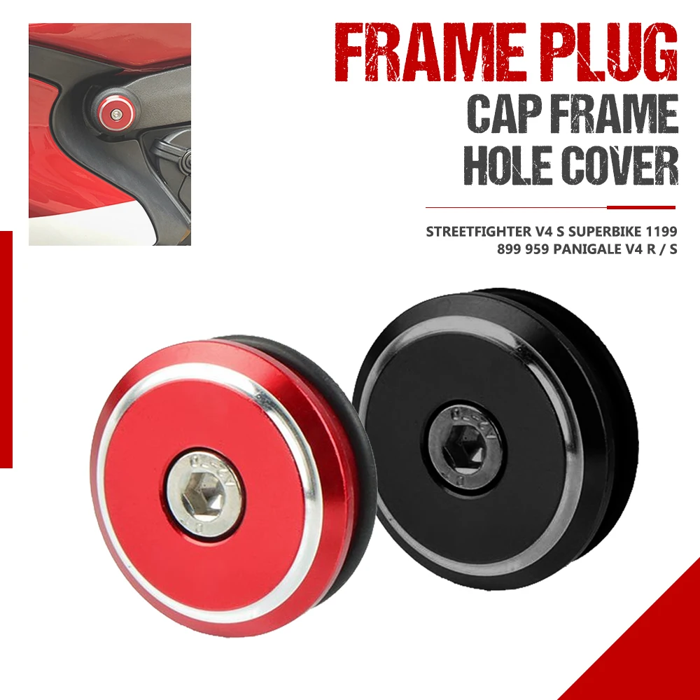 

Aluminium Frame Hole Cover Decorative Frame Cap For Ducati SUPERBIKE Panigale 899 959 1199 1199S 1199R 1299 1299S 1299/1299 S V4