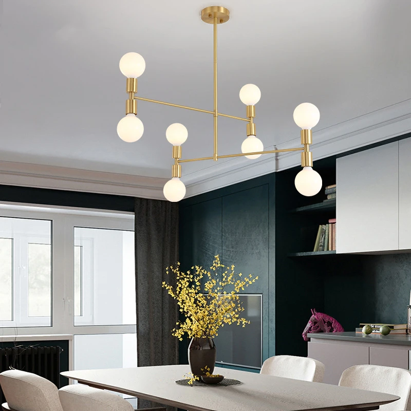 Ava Chandelier postmodern chandelier Black Gold Adjustable whirling Nordic minimalist Lights Indoor Decor lounge room lighting