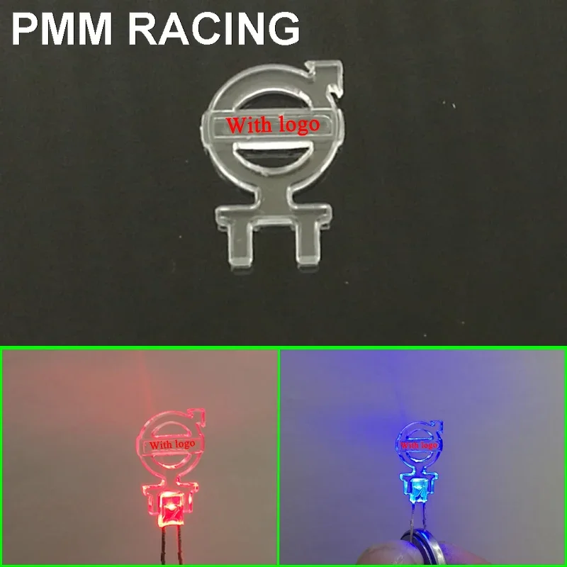 Светодиодная красная синяя настольная лампа с логотипом для 1/14 Tamiya RC Truck car volvo 56360