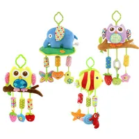 ZK30 Baby Rattles Cute Animal Wind Ringtone Baby Toy 0-1 Year Old Bed Hanging Grip Baby Bed Bell 0-24 Months Stroller Toy