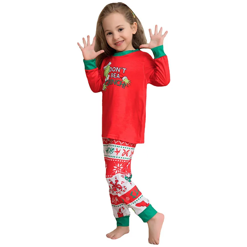Christmas Cosplay Costume Homewear Pajamas Adult Kids Family Outfits Long Sleeve T-Shirts Trousers Men Women Party Costumes