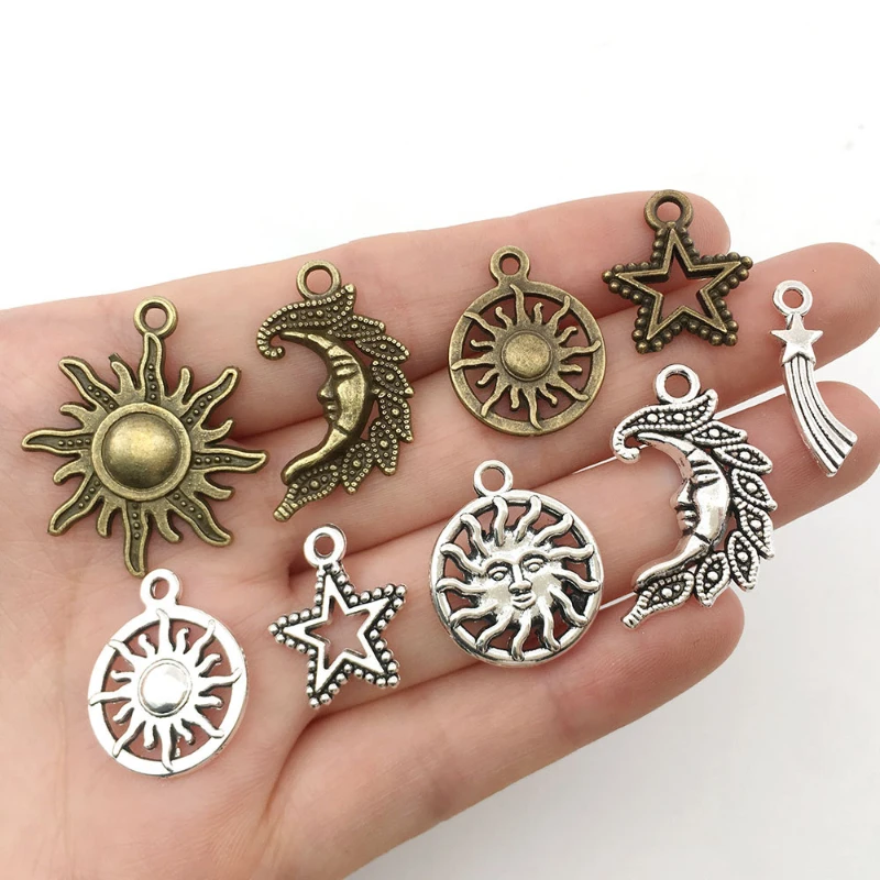 8 шт./партия серьги-подвески из сплава