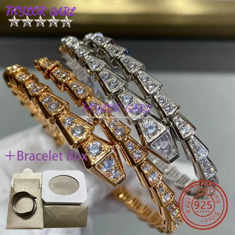 Женский браслет из серебра 925 пробы с фианитом