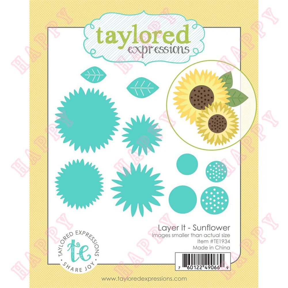 

Metal Cutting Dies Layer It Sunflower For Scrapbook Diary Decoration Paper Craft DIY Greeting Card Handmade Embossing Template