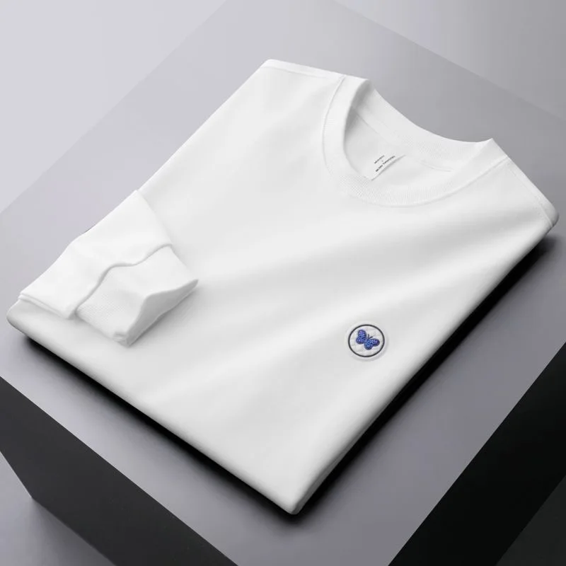 Высококачественный резиновый свитер с круглым вырезом и бабочками модный