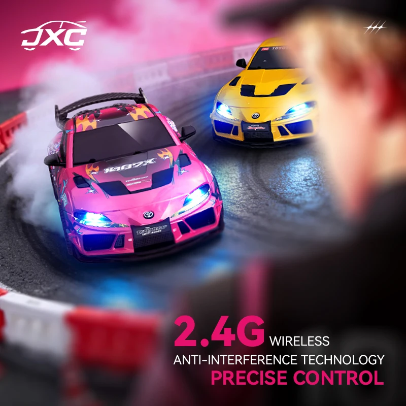 Фото JXC 1087X 1/43 Машинка для дрифта Supra RC, полноприводная, с пропорциональным управлением, миниатюрная игрушечная машинка, литая металлическая статическая модель, гироскопическая машинка для коллекционеров №3