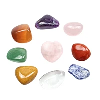 crystals heart gemstone crystal healable chakra stone set of 9 7 chakra stone set for balancing reiki healable meditation