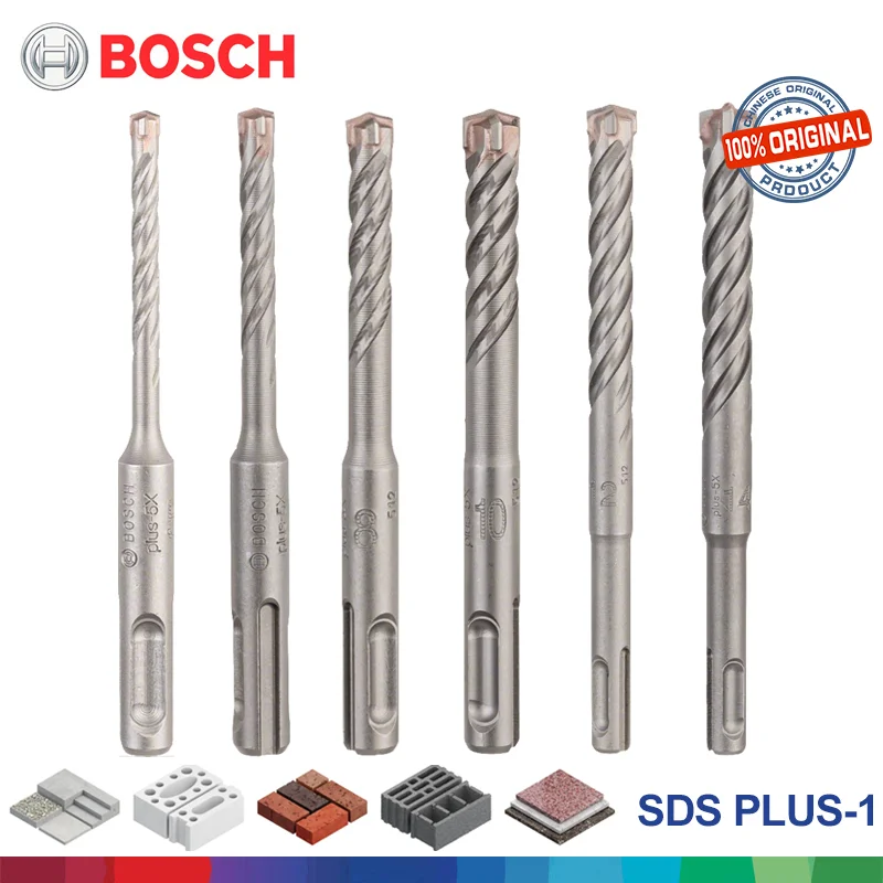 

BOSCH Drill Bit SDS Plus 5X Concrete Drilling Masonry Crosshead Spiral Hammer Drill Bits