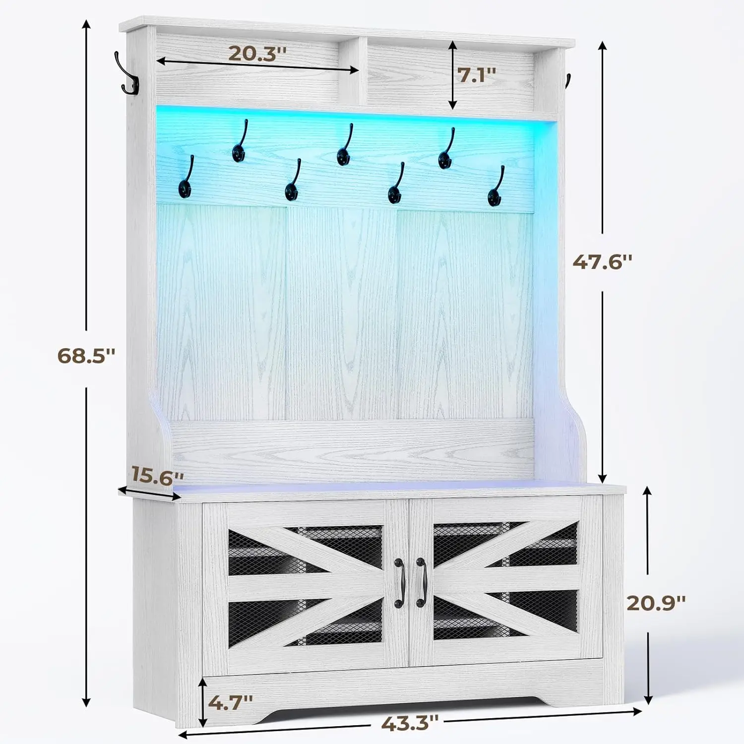 Дерево в прихожей с скамейкой и местом для хранения обуви скамейка 5 1 вешалкой