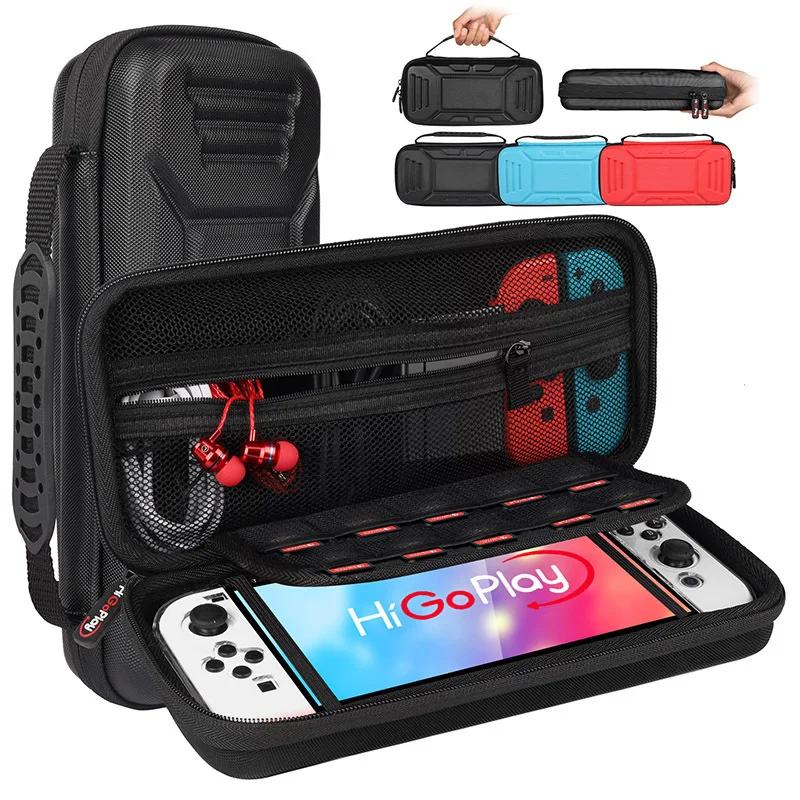 

Switch EVA Hard Carrying Case Large Capacity Portable Protective Shell Travel Storage Bag Pouch For Switch OLED Nintendo Switch