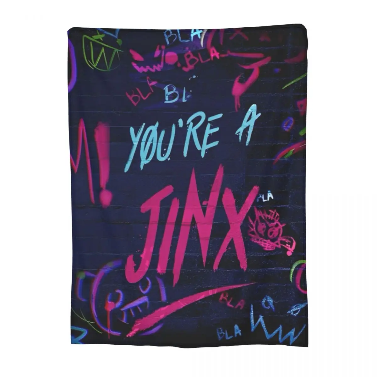 Arcane Jinx BaoBao Одеяла Фэнтези Анимация Фланелевое Забавное Мягкое Одеяло для