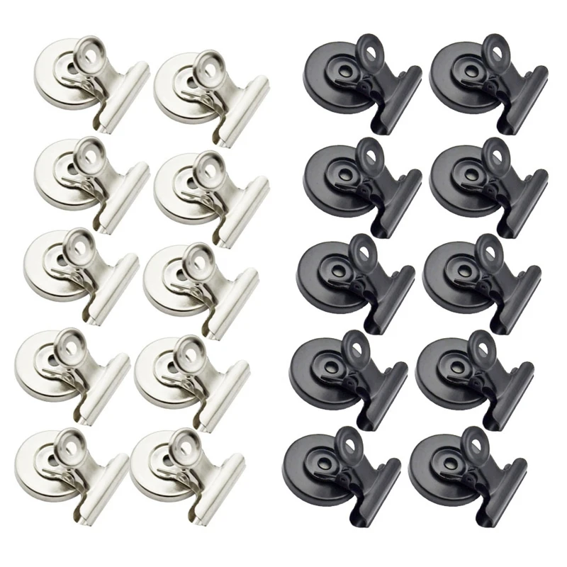 

2022 New 10 Pcs Magnetic Clips Strong Fridge Magnets Clips Heavy Duty Magnetic Clips for Refrigerator Whiteboard Photos Display