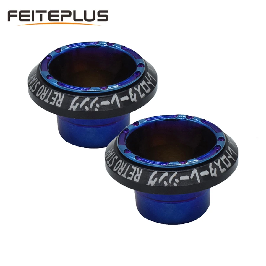 

2x Titanium CNC Front Fork Cup Motorcycle Shock Drop Resistance Fall Protect Styling For Harley Yamaha Honda BWS RSZ