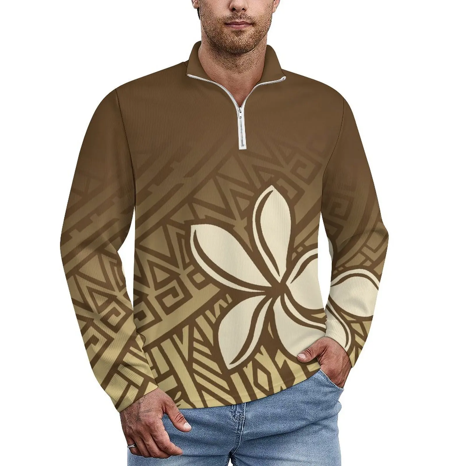 Мужской свитер Fiji Samoa на заказ теплый и удобный осенне-зимний повседневный одяг