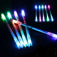 cool rotating led flash gel pen with light students fashion 0 5mm gaming spinning pen ballpoint with battery kids christmas gift
