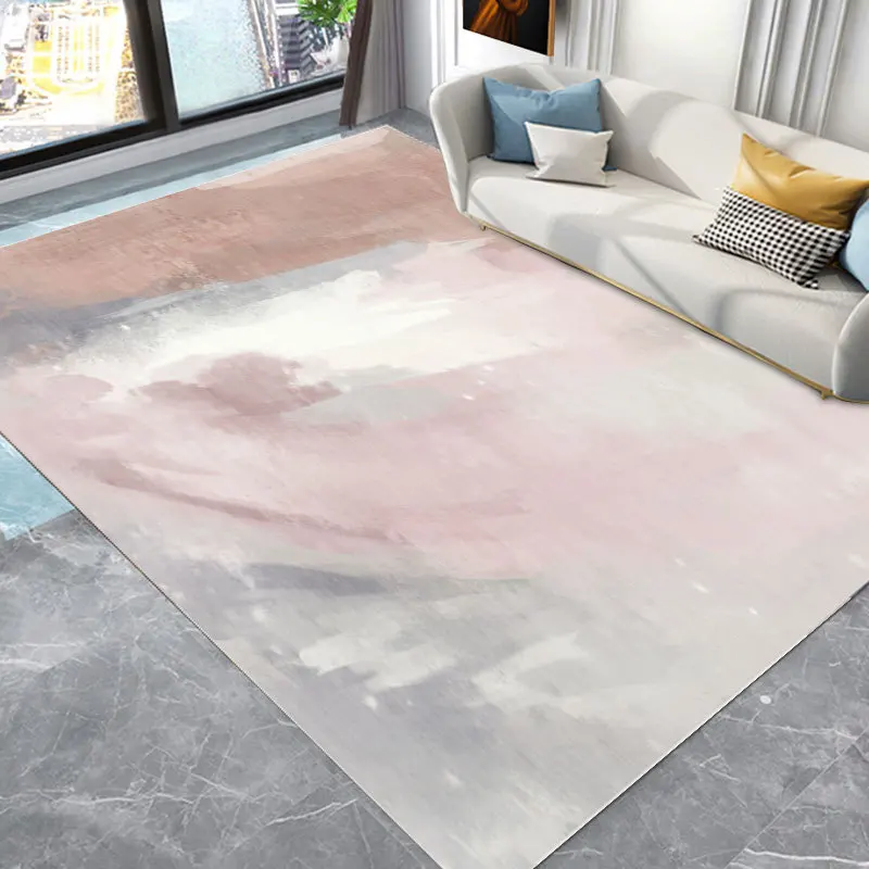 

Nordic Light Luxury Marble Living Room Carpet Bedroom Art Abstract Bedside Carpets Kitchen Non-slip Balcony Study Rugs Porch Mat