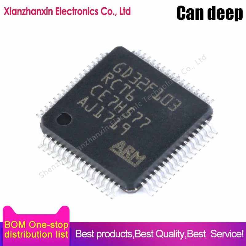 

2~10PCS/LOT GD32F103RCT6 GD32F103 103RCT6 LQFP-64 32-bit microcontroller chips
