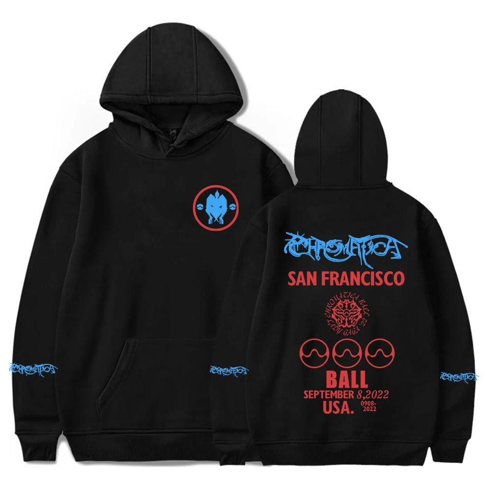 

Мужская толстовка с капюшоном 2022 The Chromatica Ball Tour USA San Francisco