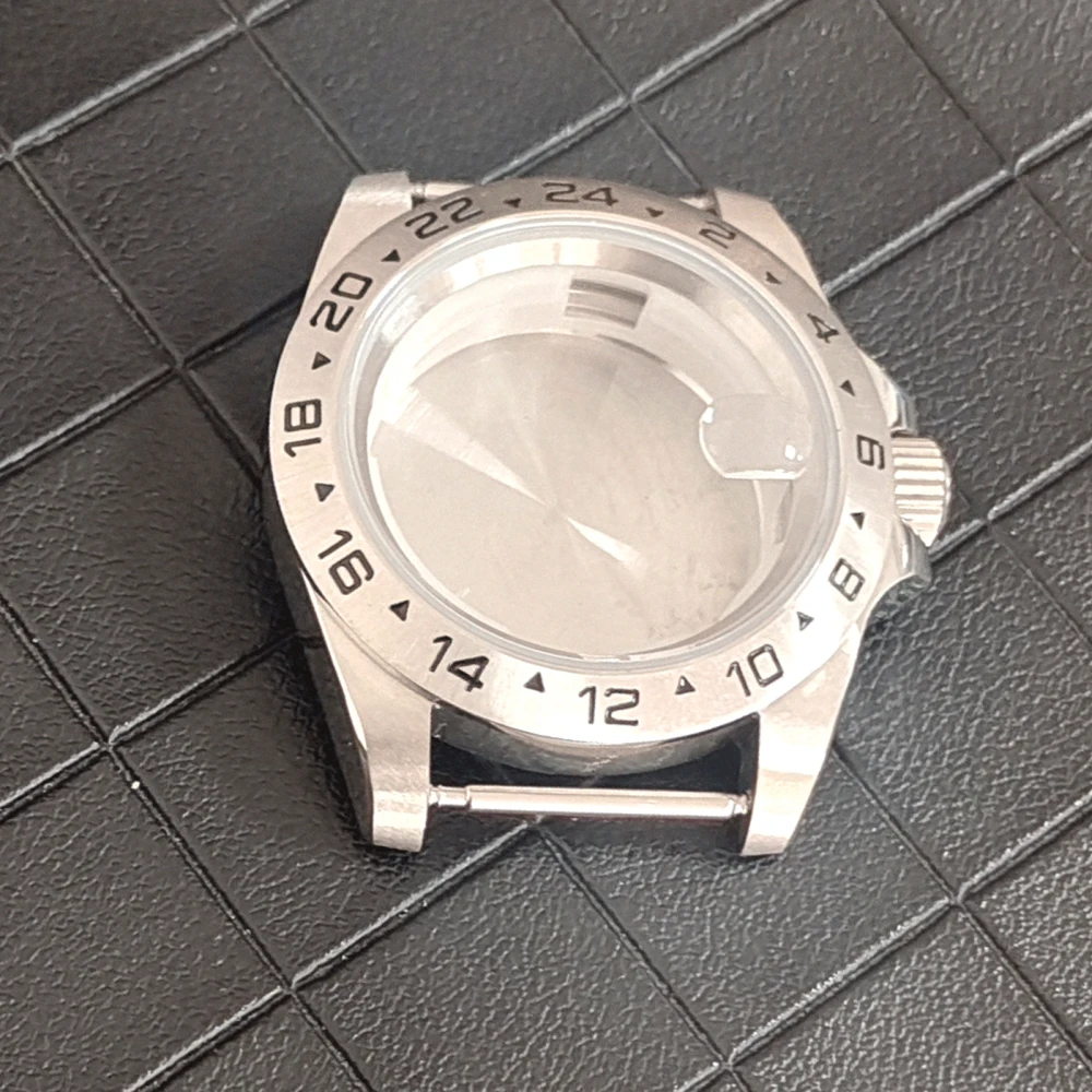 40MM Mineral Glass Watch Case for 8215 8205 8200 821A 2813 3804 Movement Case Watch Accessories