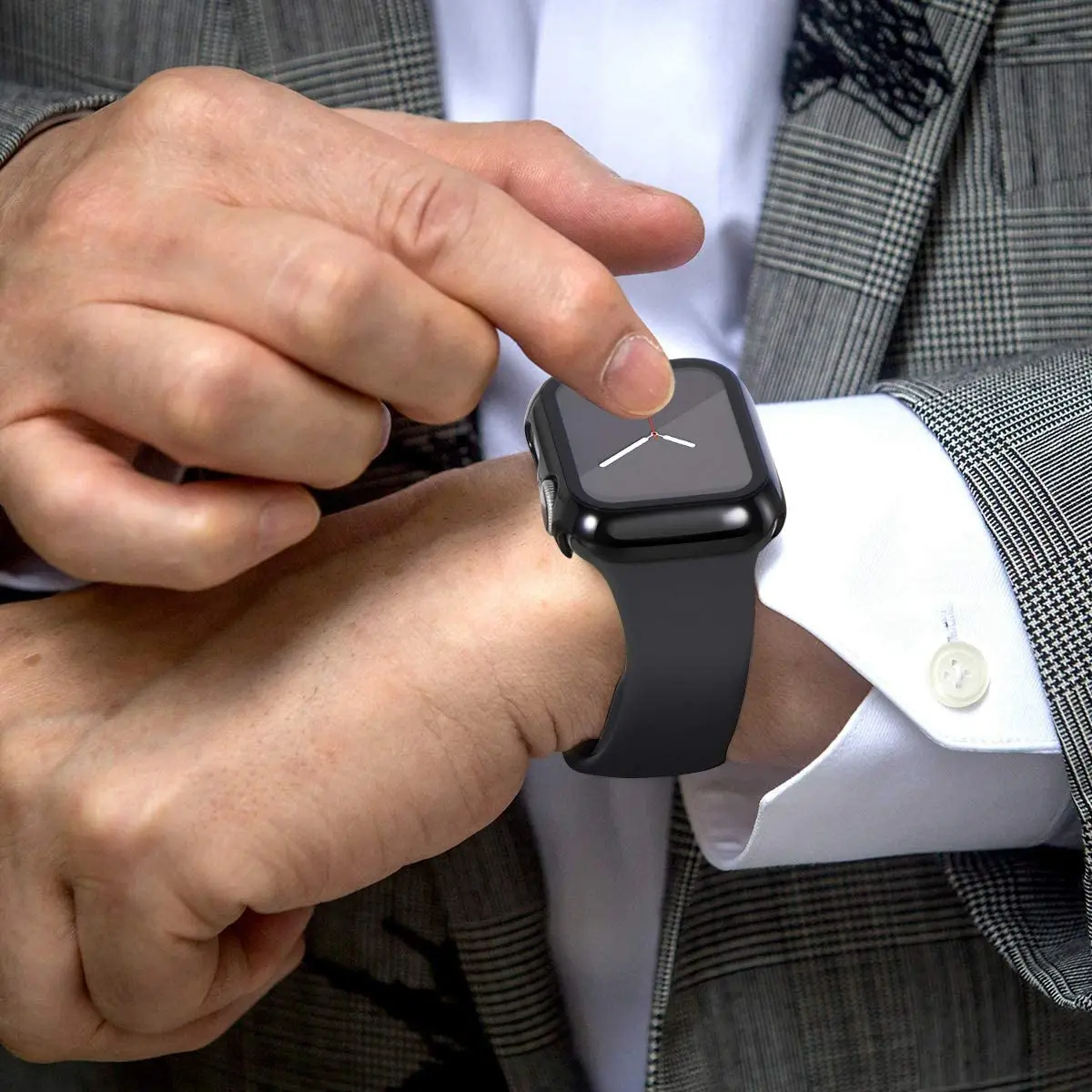 Стекло и крышка для Apple Watch Φ 44 мм 40 мм 45 мм 41 мм 42 мм 38 мм, аксессуары с покрытием, защита экрана iWatch серии 9 8 6 5 3 se 7 (art.: 3920c3f7f82fa) - 3920c3f7f82fa