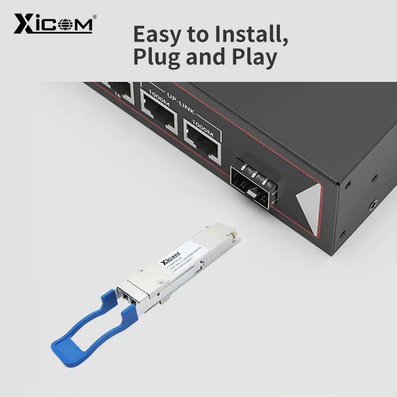 SFP Module 100G 1295~1310nm 10km LC Single Mode Duplex Optic Module LAN-WDM QSFP28-LR4 SFP Transceiver Module Supported DDM/DOM