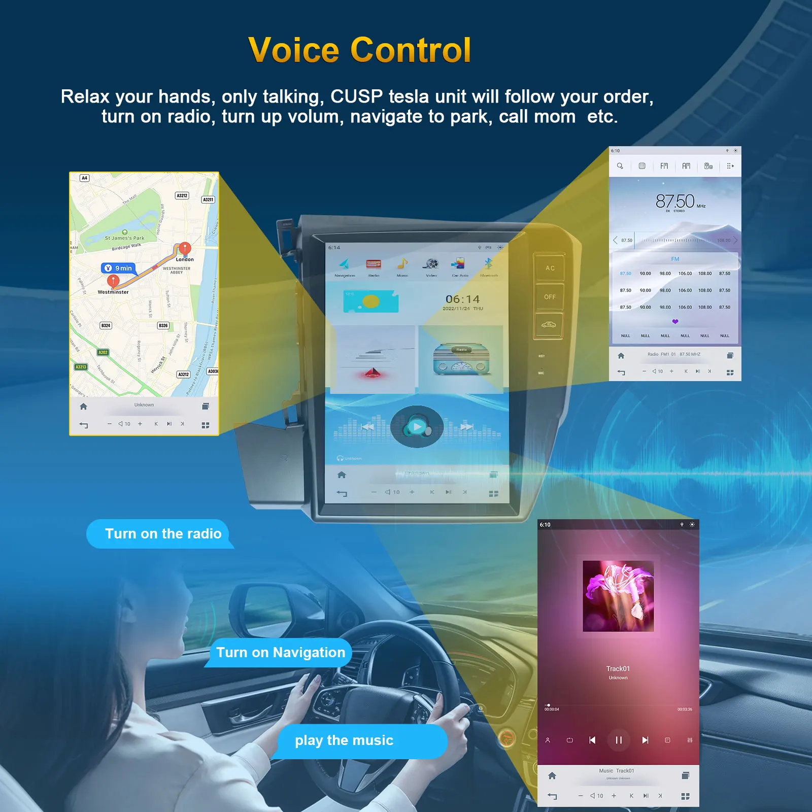 Мультимедийная система на Android 11 8 + 128 ГГц GPS-навигация автомагнитола