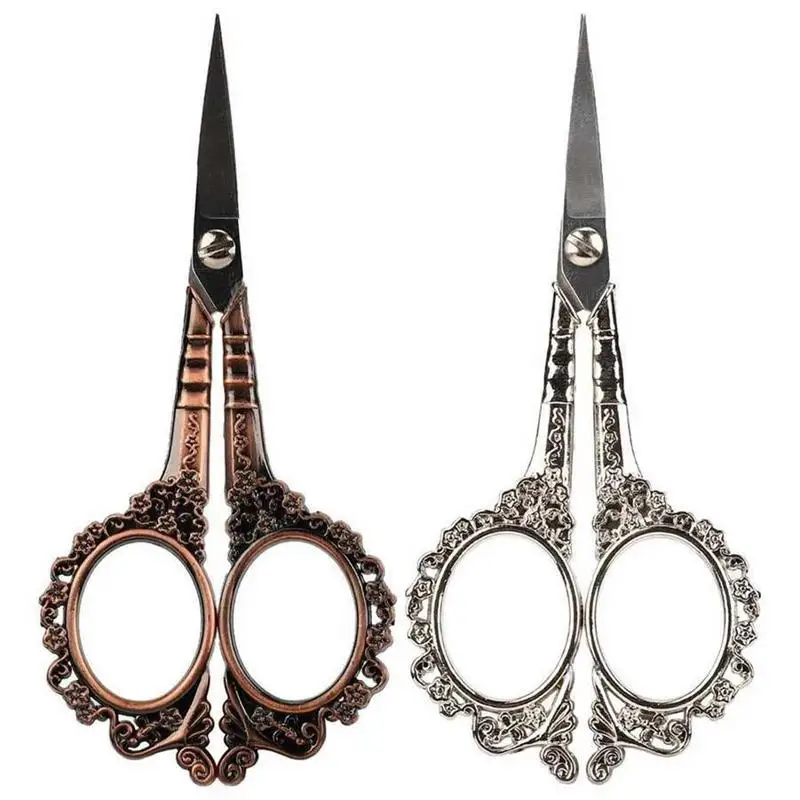 

Набор винтажных ножниц, европейский стиль, антикварные ножницы для вязания, искусственные Ножницы для вышивки, искусственная нить