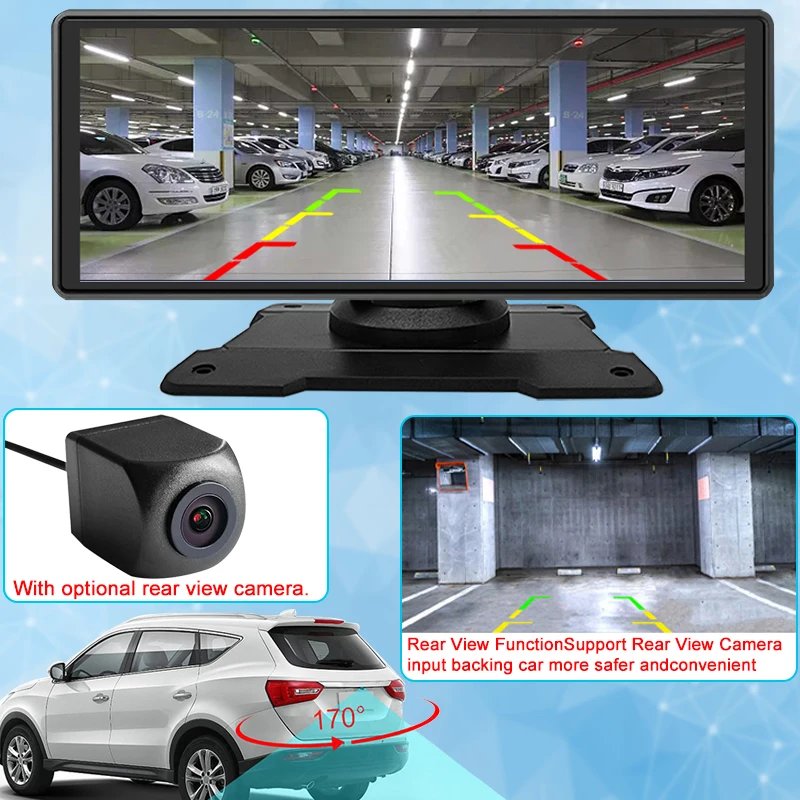 9.3” Portable Car Radio Carplay Android Auto Wireless Connection WiFi FM Mirror Video MP5 Player For VW BMW KIA