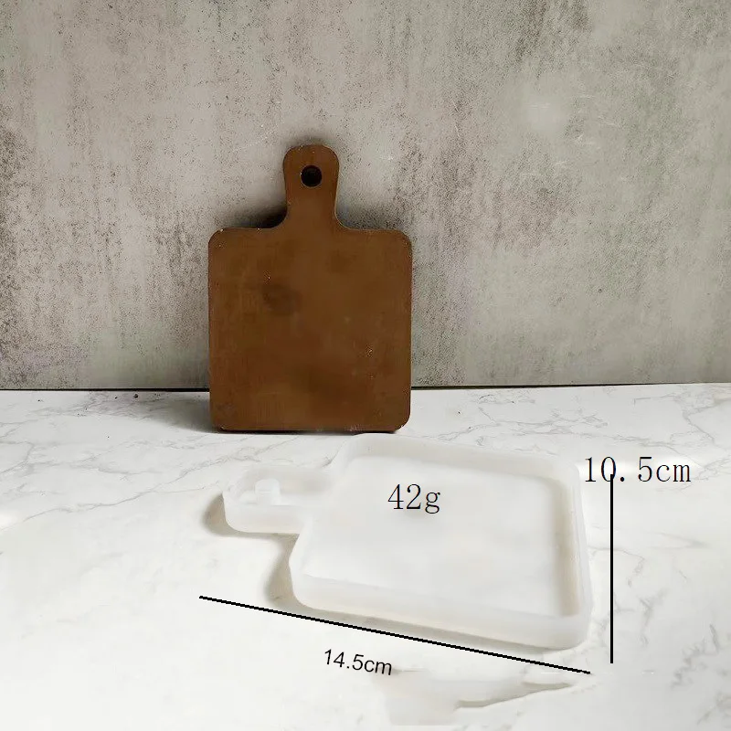 Силиконовые формы в виде бетонного подноса Круглая Пластиковая форма поднос для