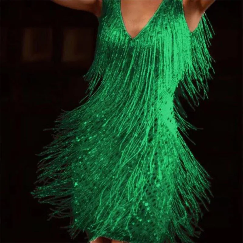 Sexy Princess Style V-Neck Slip Dress Tassel skirt temperament elegant and sexy deep V suspender dress dress female