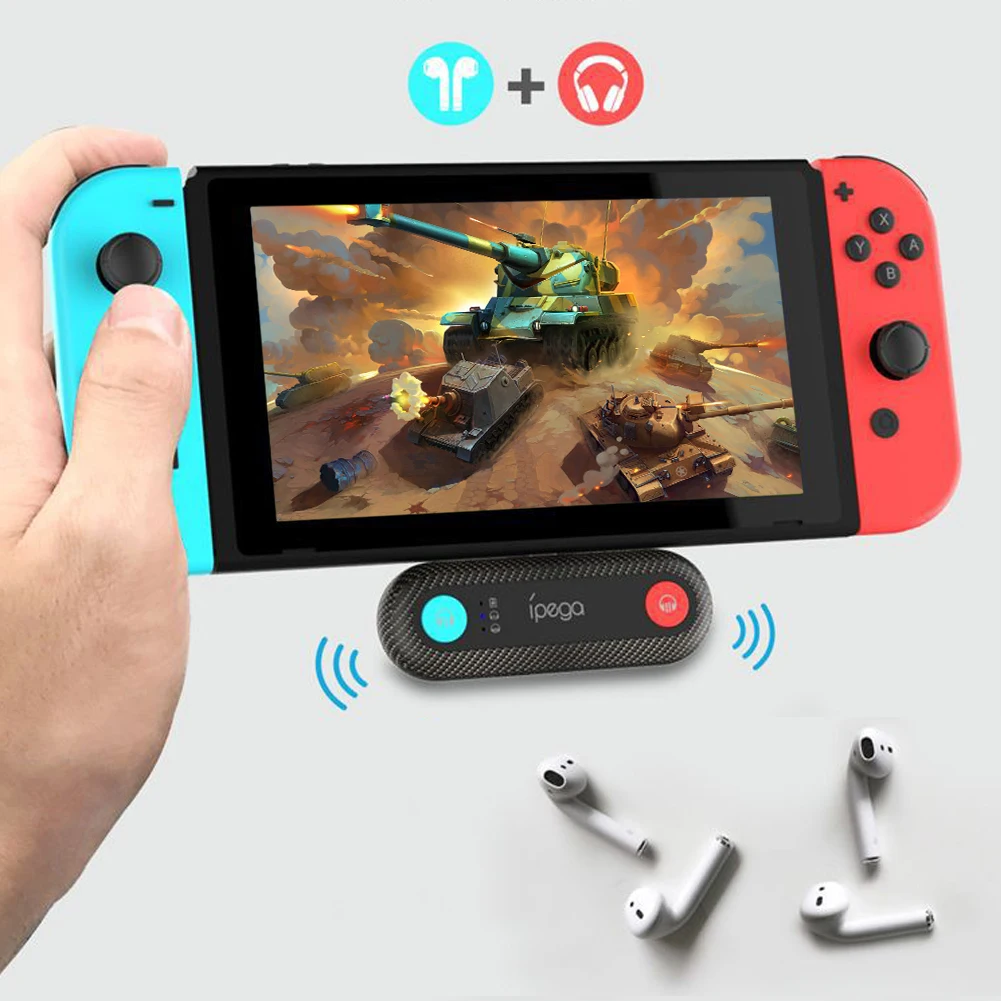 

Electronic Machine Accessories Dual Bluetooth-compatible Audio Adapter for PS4 Rechargeable Wireless Type-C Transmitter