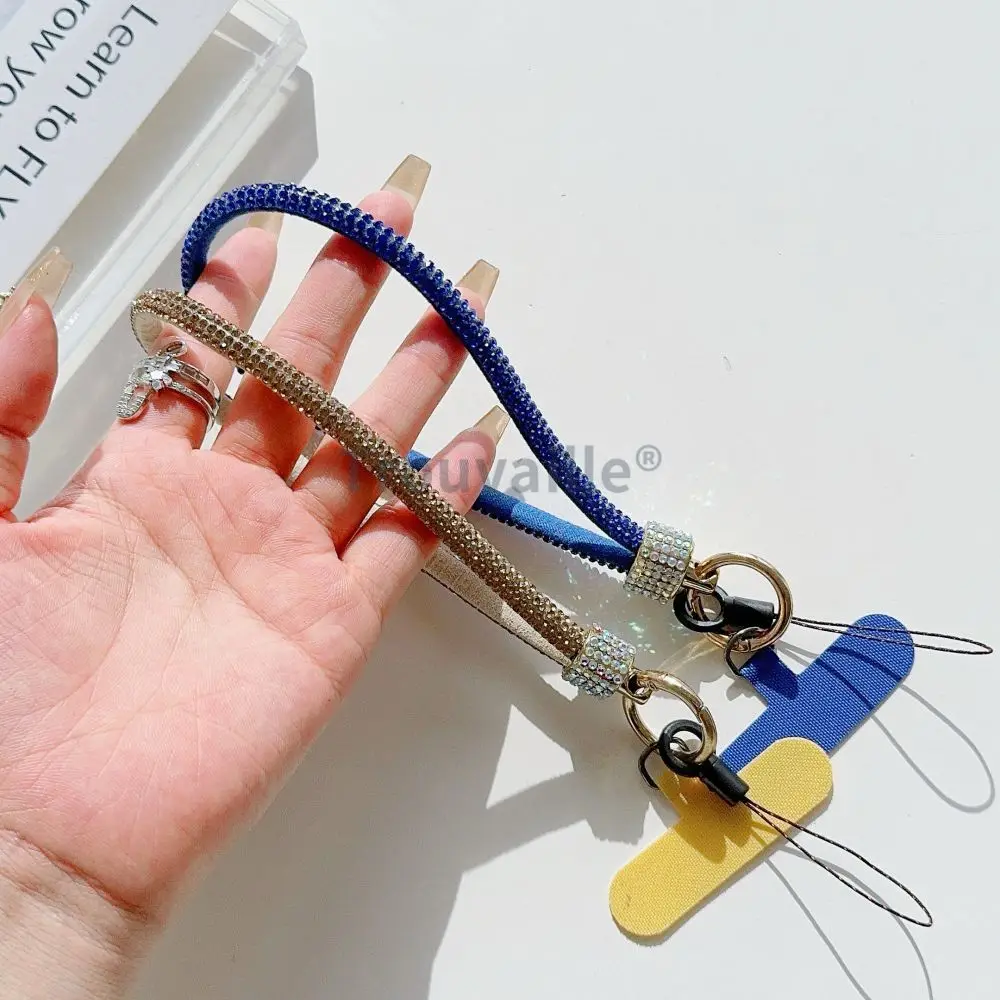 Роскошный Бриллиантовый телефонный очаровательный ремешок на запястье короткий