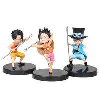 anime figure one piece childhood monkey d luffy collectible model dolls car decoration furnishing articles birthday gifts