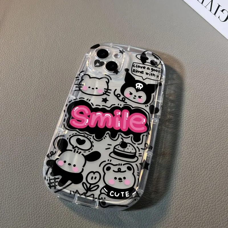 Чехол с рисунком Sanrio Kuromi Kitty Dog Bear для Samsung Galaxy A53 A21S A24 A10 M10 A10S A05 A04S A71 A72 A33 A02 A03 A73 F13 A05S