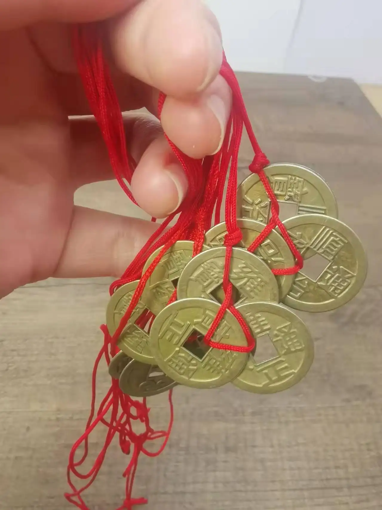 2 набора из 3 китайских монет на удачу успех в богатстве фэншуй медный сплав