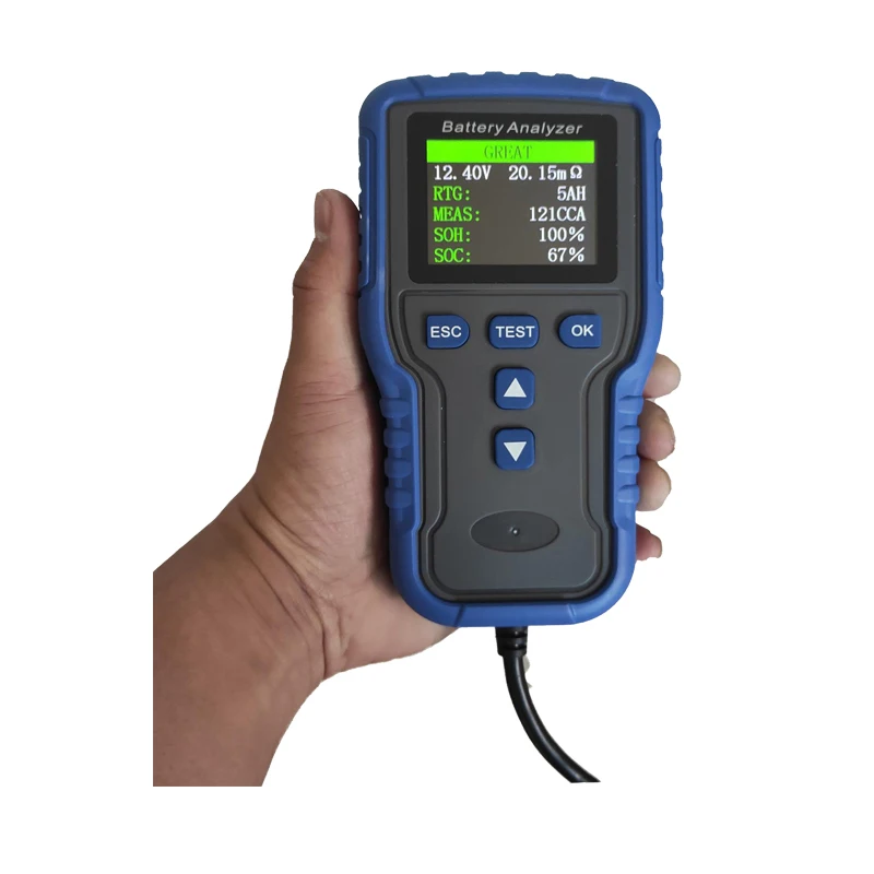 

Factory Price High Quality 12V 24V Colorful Display Automotive Battery Tester CAR Battery Analyzer