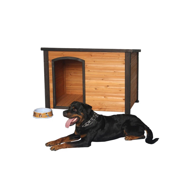 Новый дизайн современный теплый домик для собак деревянный уличный