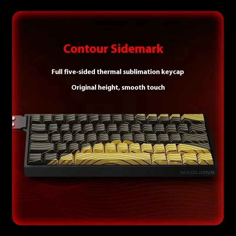 Фото MADLIONS MAD 60/68HE клавиатура с магнитным переключателем, проводная игровая клавиатура, горячая замена, быстрый триггер, клавиатура на заказ, аксессуары для ПК и геймеров №4