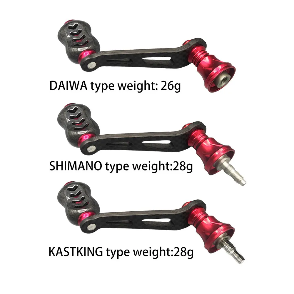 Фото Рукоятка для рыболовных катушек из углеродного волокна для DAIWA/SHIMANO/KastKing/Mastake/Kingdom, сменная рукоятка для рыболовных катушек №1