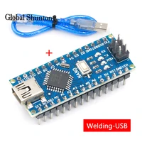 Nano 3 0 Controller for Arduino Nano 3 0 Atmega328P Controller Compatible Board Module PCB Development Board with USB V3 0