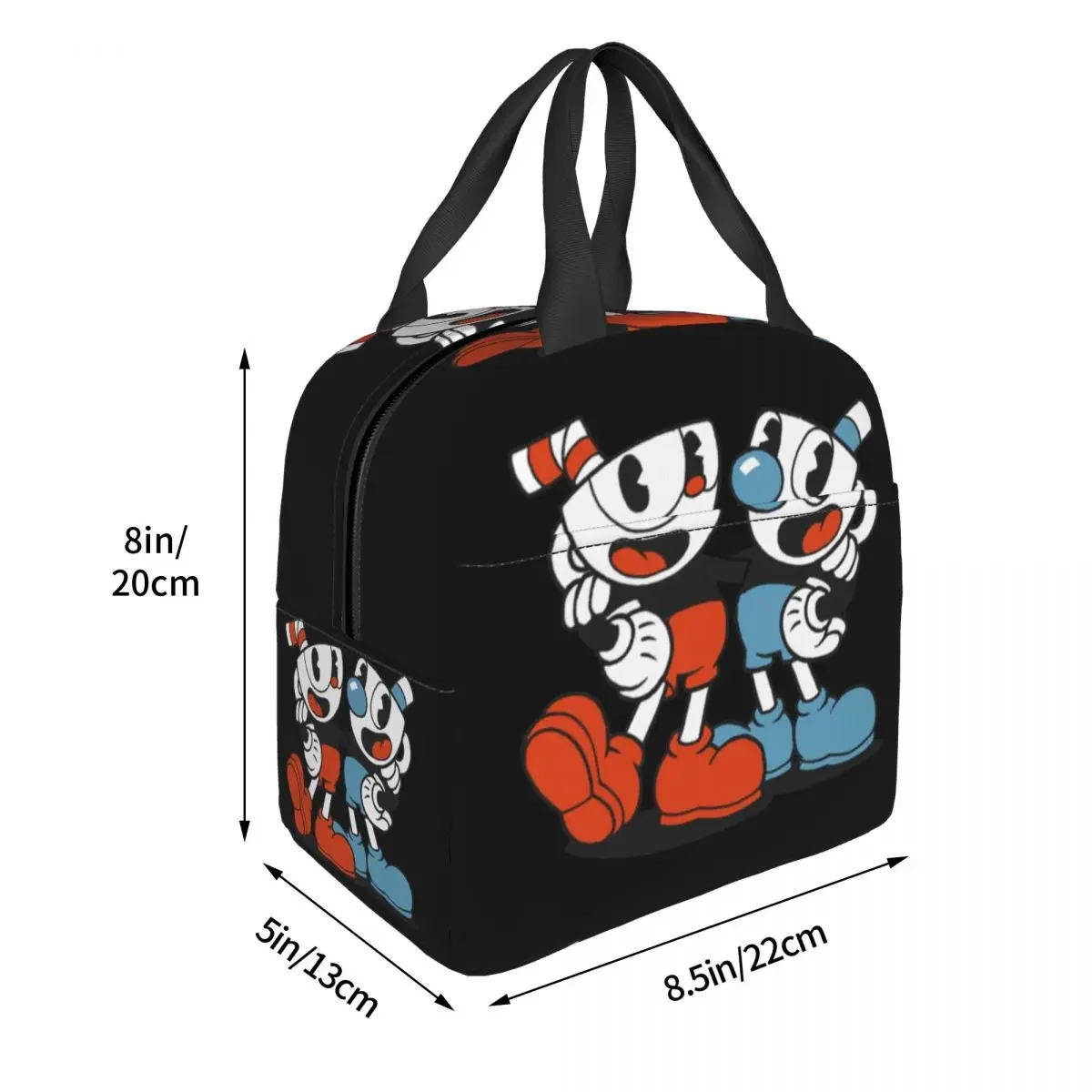 Сумка для ланча мужчин и женщин изолированная сумка-кулер чашек мышей пикника