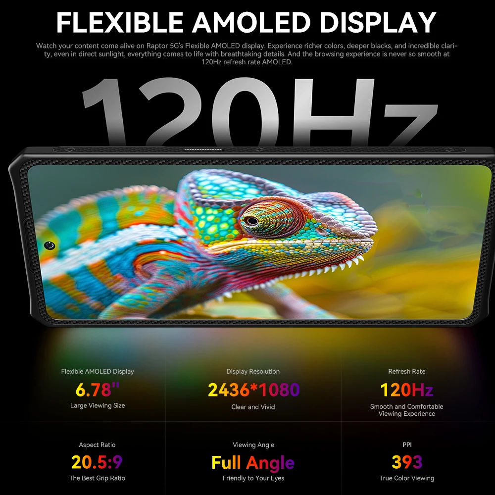 Фото IIIF150 Raptor 5G Прочный машина 6,78-дюймовым дисплеем, 10000 мАч, 16 ГБ + 512 ГБ Android 14 №3