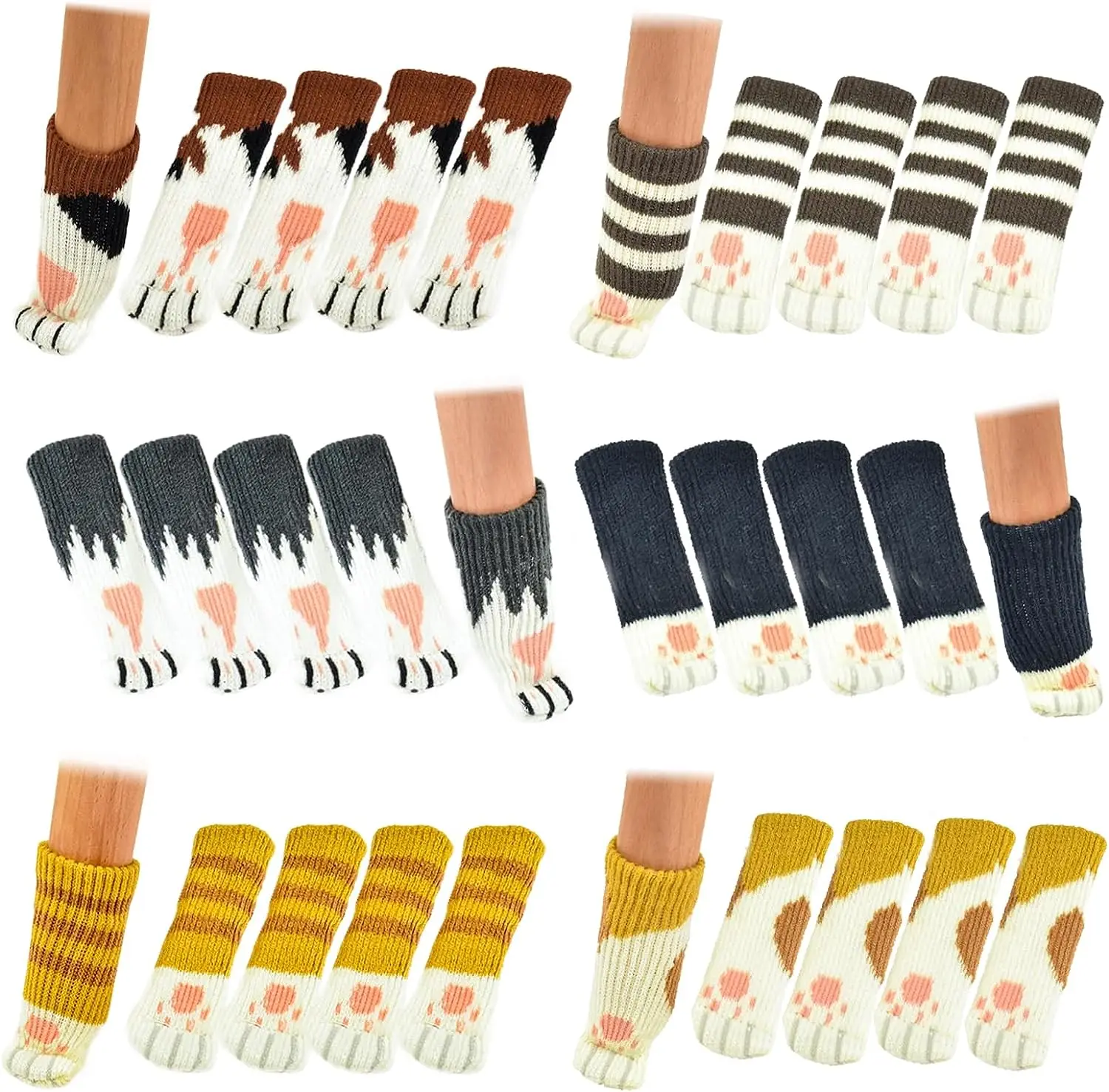 Socks For Avoid Scratch Knitted Double Layer High Elastic Ch