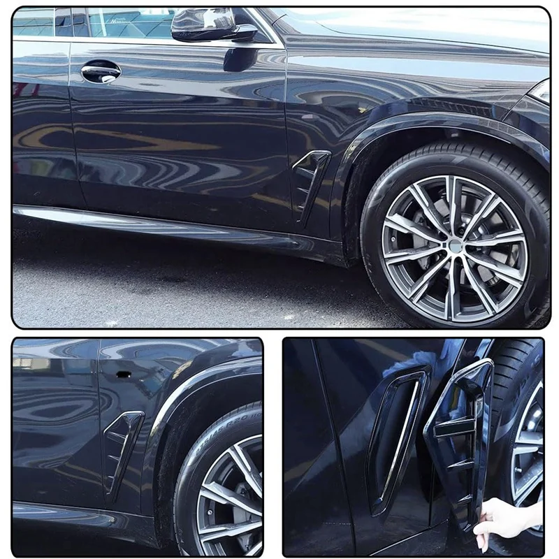 Автомобильная боковая накладка на жабры акулы с боковым воздуховыпускным