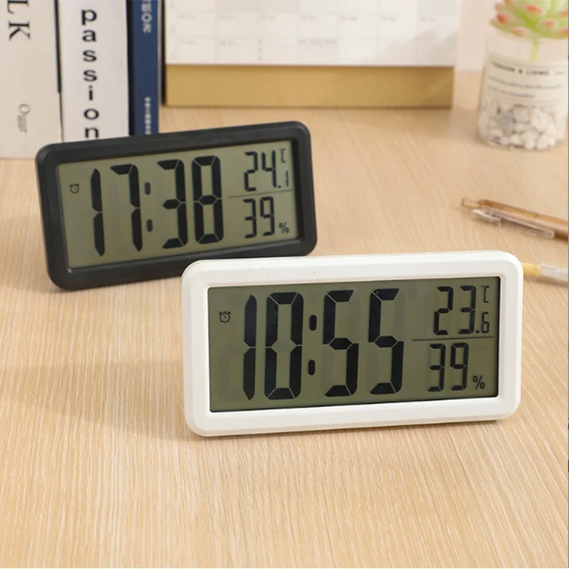 Simple Table Clock Battery Powered Led Electronic Clock Desk