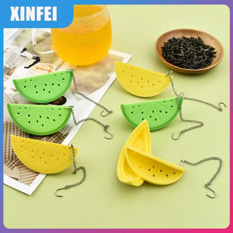 

Lemon Slice Tea Strainer Silicone Stainless Steel Tea Bag Modern And Simple Tea Maker Teaware Accessories Tea Filter